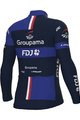 ALÉ Zimowa koszulka kolarska z długim rękawem - GROUPAMA FDJ 2023 - niebieski