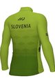 ALÉ Zimowa koszulka kolarska z długim rękawem - SLOVENIA NATIONAL 23 - zielony