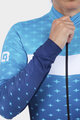 ALÉ Zimowa koszulka kolarska z długim rękawem - PR-R STARS LADY WNT - jasnoniebieski/niebieski