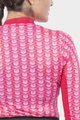 ALÉ Kolarska koszulka z długim rękawem - INTIMO CUBES LADY - różowy