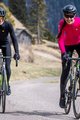 ALÉ Zimowa koszulka kolarska z długim rękawem - WARM RACE LADY WNT - różowy