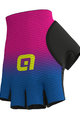 ALÉ Kolarskie rękawiczki z krótkimi palcami - MESH  - niebieski/różowy