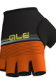 ALÉ Kolarskie rękawiczki z krótkimi palcami - CLASSICHE DEL NORD - pomarańczowy/czarny