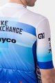 ALÉ Koszulka kolarska z krótkim rękawem - BIKE EXCHANGE 2022 - biały/niebieski