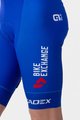 ALÉ Krótkie spodnie kolarskie z szelkami - BIKE EXCHANGE 2022 - biały/niebieski