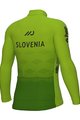 ALÉ Zimowa koszulka kolarska z długim rękawem - SLOVENIA NATIONAL 22 - zielony