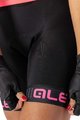 ALÉ Krótkie spodnie kolarskie bez szelek - TRAGUARDO LADY  - czarny/różowy