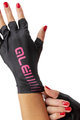 ALÉ Kolarskie rękawiczki z krótkimi palcami - SUNSELECT CRONO - różowy/czarny