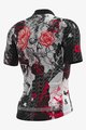 ALÉ Koszulka kolarska z krótkim rękawem - SKULL - biały/czerwony/czarny