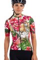 ALÉ Koszulka kolarska z krótkim rękawem - TIGER LADY - różowy/zielony