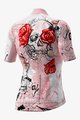 ALÉ Koszulka kolarska z krótkim rękawem - SKULL LADY - różowy