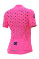 ALÉ Koszulka kolarska z krótkim rękawem - STARS LADY - różowy