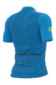 ALÉ Koszulka kolarska z krótkim rękawem - CROSS - jasnoniebieski/żółty