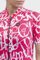 ALÉ Koszulka kolarska z krótkim rękawem - ALÉ SOLID RIDE LADY - biały/czerwony