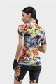 ALÉ Krótka koszulka kolarska i spodenki - PR-R KENYA LADY - beżowy/żółty/niebieski/biały/czerwony/czarny