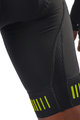 ALÉ Krótkie spodnie kolarskie z szelkami - STRADA - czarny/żółty