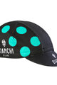 BIANCHI MILANO Czapka kolarska - NEON - czarny/jasnoniebieski
