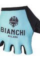 BIANCHI MILANO Kolarskie rękawiczki z krótkimi palcami - DIVOR - jasnoniebieski/czarny
