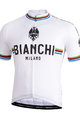 BIANCHI MILANO Koszulka kolarska z krótkim rękawem - NEW PRIDE - czarny/biały