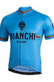 BIANCHI MILANO Koszulka kolarska z krótkim rękawem - NEW PRIDE - jasnoniebieski/czarny