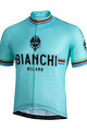 BIANCHI MILANO Koszulka kolarska z krótkim rękawem - NEW PRIDE - czarny/zielony