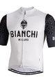 BIANCHI MILANO Koszulka kolarska z krótkim rękawem - PEDASO - czarny/biały
