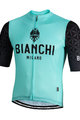 BIANCHI MILANO Koszulka kolarska z krótkim rękawem - PEDASO - czarny/niebieski