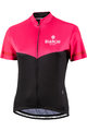 BIANCHI MILANO Koszulka kolarska z krótkim rękawem - GINOSA LADY - czarny/różowy