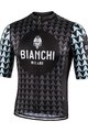 BIANCHI MILANO Koszulka kolarska z krótkim rękawem - MASSARI - czarny/jasnoniebieski