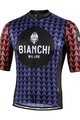 BIANCHI MILANO Koszulka kolarska z krótkim rękawem - MASSARI - niebieski/różowy