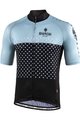 BIANCHI MILANO Koszulka kolarska z krótkim rękawem - QUIRRA - czarny/jasnoniebieski