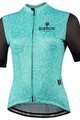 BIANCHI MILANO Koszulka kolarska z krótkim rękawem - SOSIO LADY - zielony/czarny