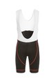 Biemme Krótkie spodnie kolarskie z szelkami - FLEX - biały/czarny/czerwony