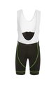 BIEMME Krótkie spodnie kolarskie z szelkami - FLEX - czarny/biały/zielony