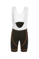 Biemme Krótkie spodnie kolarskie z szelkami - FLEX - biały/pomarańczowy/czarny