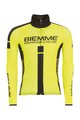 BIEMME Zimowa koszulka kolarska z długim rękawem - JAMPA™ 2.0 WINTER - czarny/żółty
