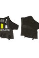 Kolarskie rękawiczki z krótkimi palcami - STRAPS - czarny/biały/żółty