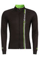 Biemme Zimowa koszulka kolarska z długim rękawem - BLADE WINTER - zielony/czarny