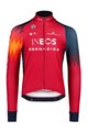 BIORACER Kolarska ocieplana kurtka - INEOS GRENADIERS 2023 ICON TEMPEST RACE - niebieski/czerwony