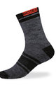 BIOTEX Kolarskie klasyczne skarpetki - CALORE MERINO - szary/czarny