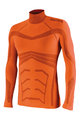 BIOTEX Kolarska koszulka z długim rękawem - POWERFLEX WARM - pomarańczowy