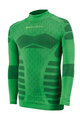 BIOTEX Kolarska koszulka z długim rękawem - WARM EFFECT JUNIIOR - zielony