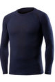 BIOTEX Kolarska koszulka z długim rękawem - CALORE MERINO - niebieski