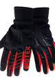 BIOTEX Kolarskie rękawiczki z długimi palcami - SUPERWARM - czerwony/czarny