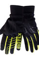 BIOTEX Kolarskie rękawiczki z długimi palcami - SUPERWARM - czarny/żółty