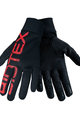 BIOTEX Kolarskie rękawiczki z długimi palcami - THERMAL TOUCH GEL - czarny/czerwony