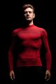 BIOTEX Kolarska koszulka z długim rękawem - 3D TURTLENECK - czerwony