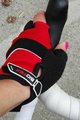 BIOTEX Kolarskie rękawiczki z krótkimi palcami - SUMMER - czerwony/czarny