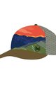 BUFF Czapka kolarska - TRUCKER PANORÁMA - pomarańczowy/niebieski/zielony