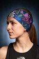 BUFF Opaska kolarska - COOLNET UV FLOWERS - fioletowy/niebieski/różowy